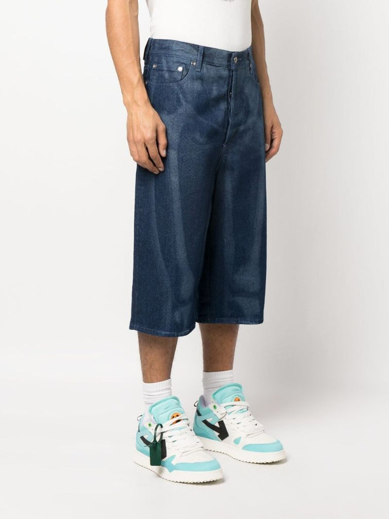 Blue Body Scan Denim Shorts