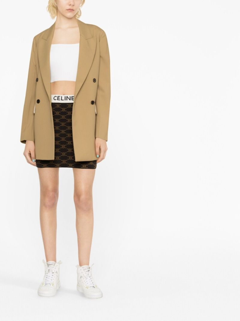 Brown Monogram Mini Skirt