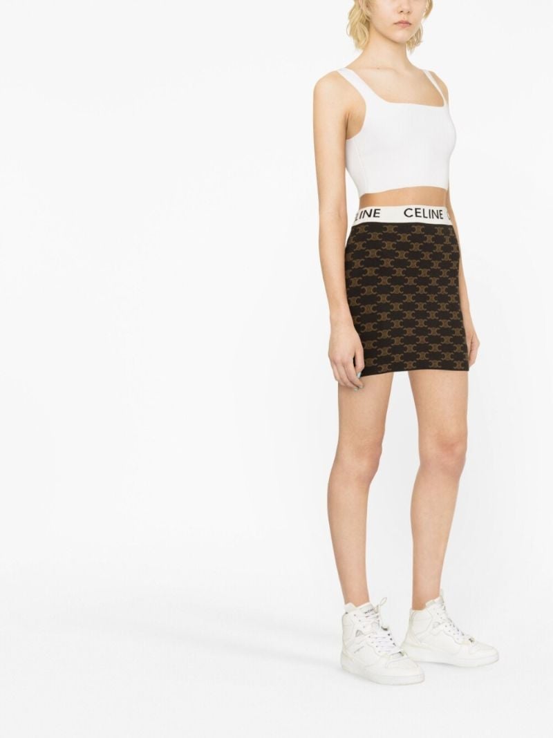 Brown Monogram Mini Skirt