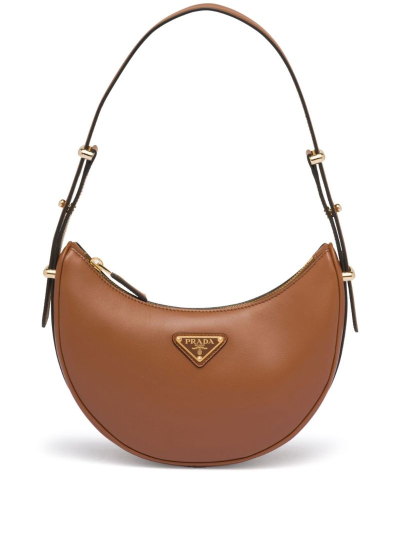 Brown ArquÃ_x0083_Â© Leather Shoulder Bag
