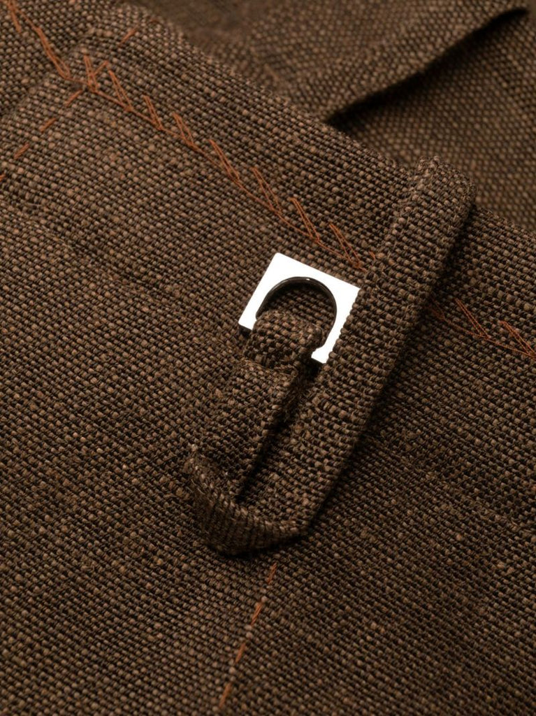 Brown Le Pantalon Cordao Jute Trousers