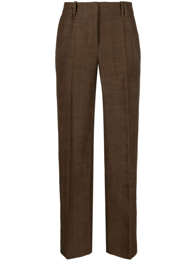 Brown Le Pantalon Cordao Jute Trousers