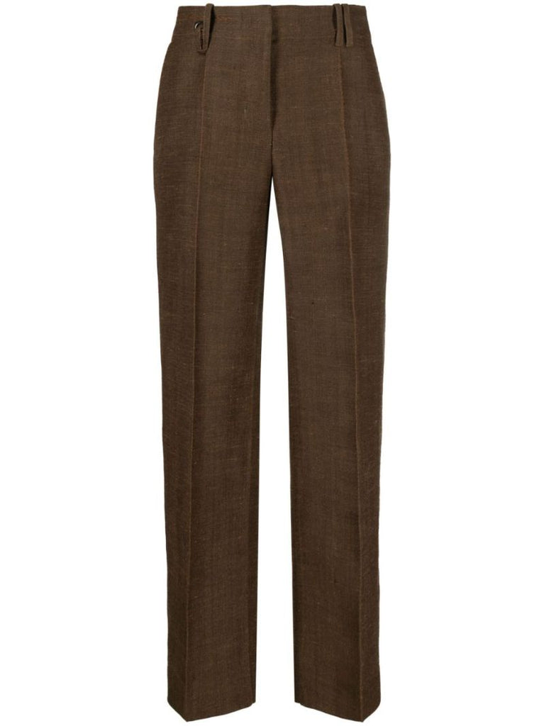Brown Le Pantalon Cordao Jute Trousers