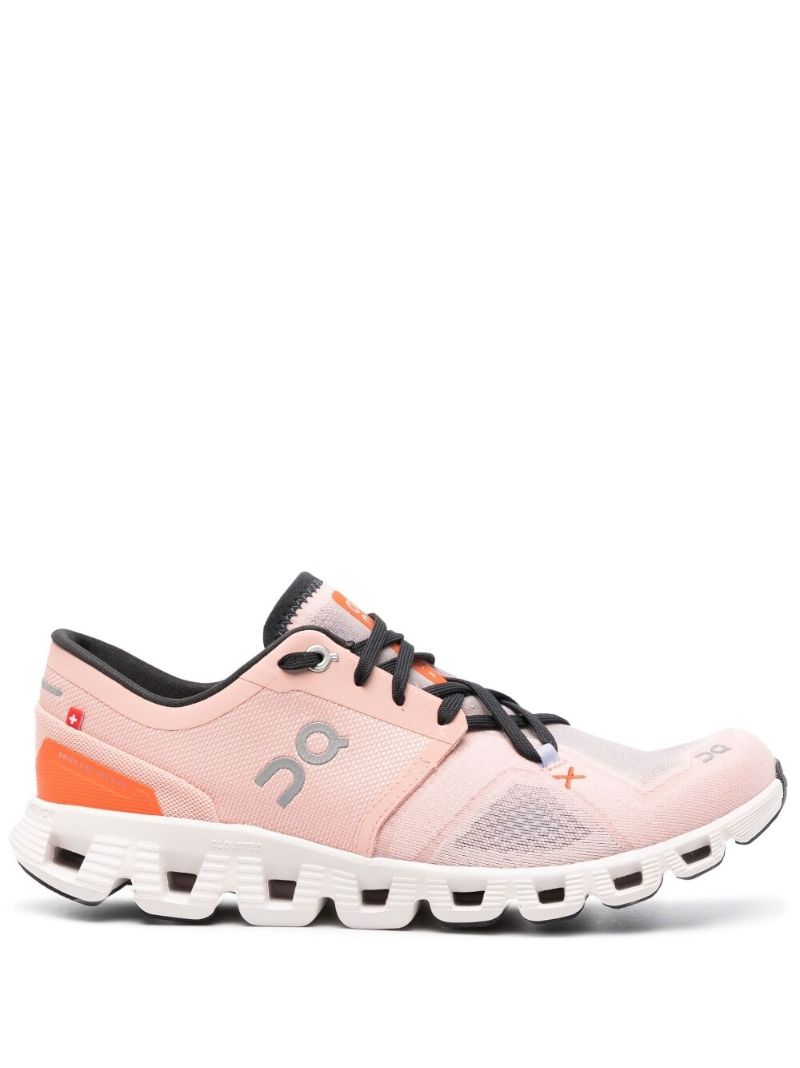 Pink Cloud X 3 Running Sneakers