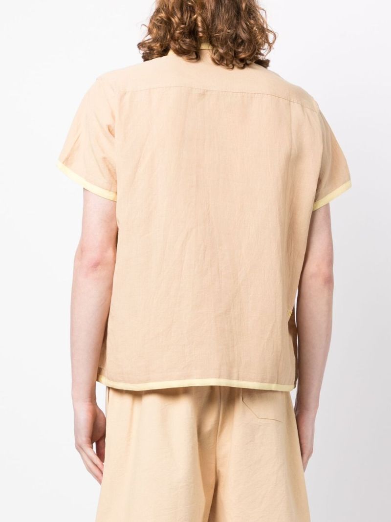 Orange Ship AppliquÃ_x0083_Â© Short-sleeve Shirt