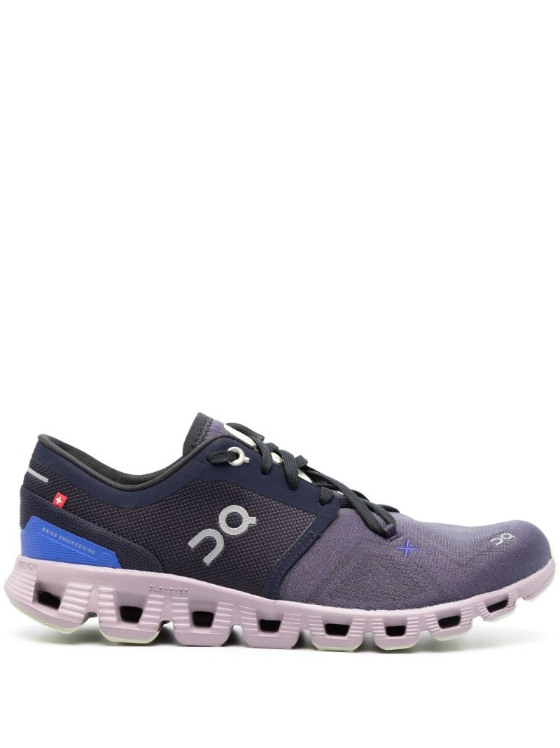 Purple Cloud X 3 Running Sneakers