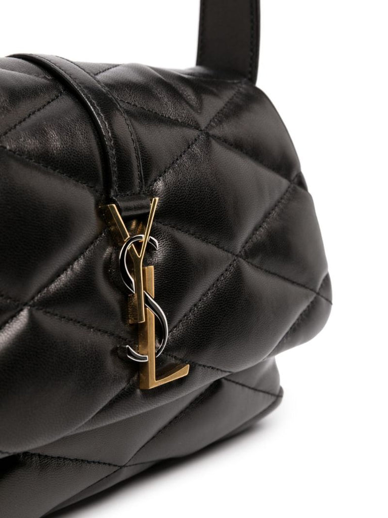 Black Le 5 Ã_x0083_â_x0082_¬ 7 Leather Shoulder Bag