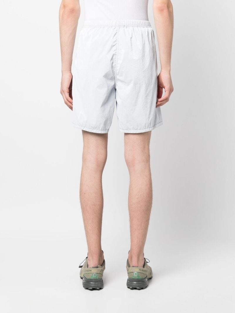 White Knee Length Shorts