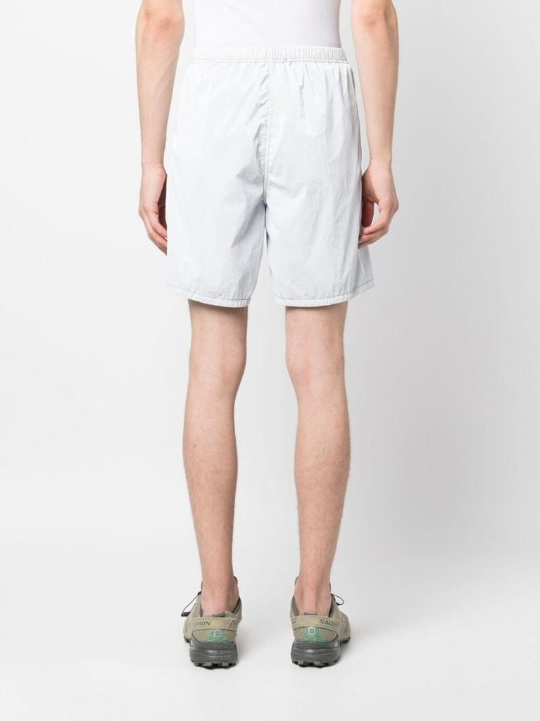 White Knee Length Shorts