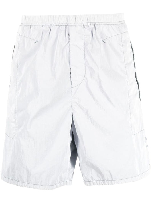 White Knee Length Shorts