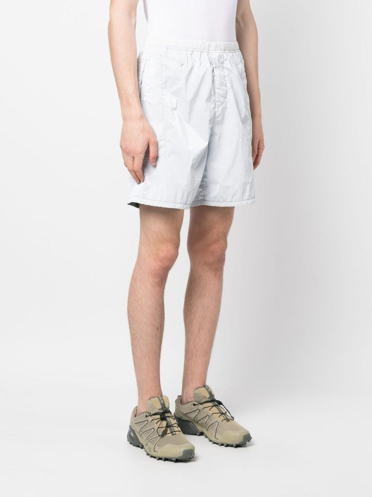 White Knee Length Shorts