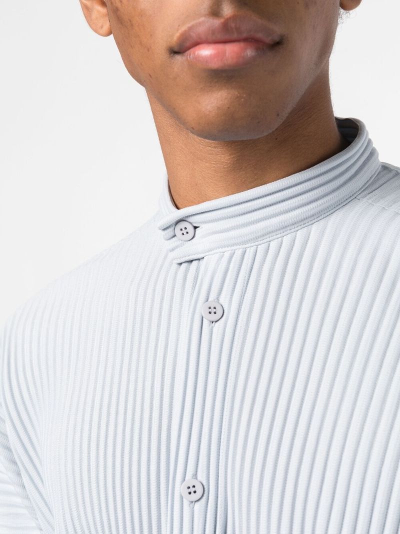 Grey Mc March Pleated Shirt
