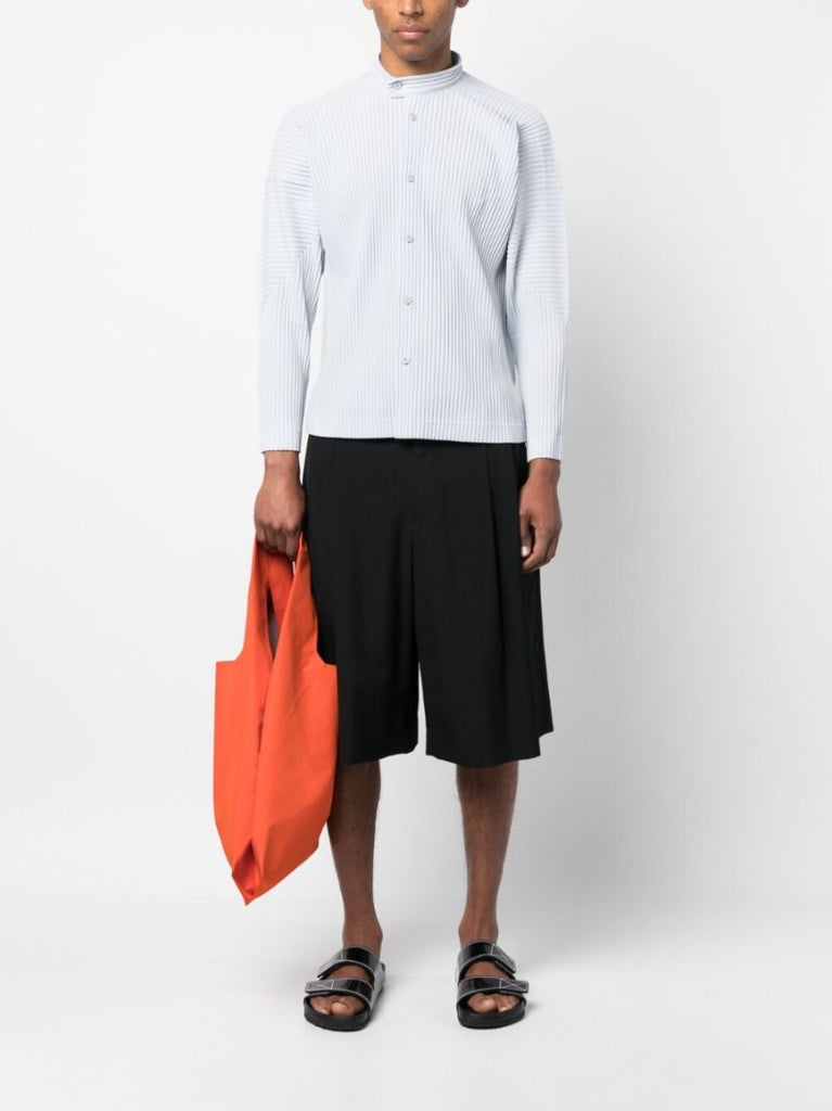 Grey Mc March Pleated Shirt