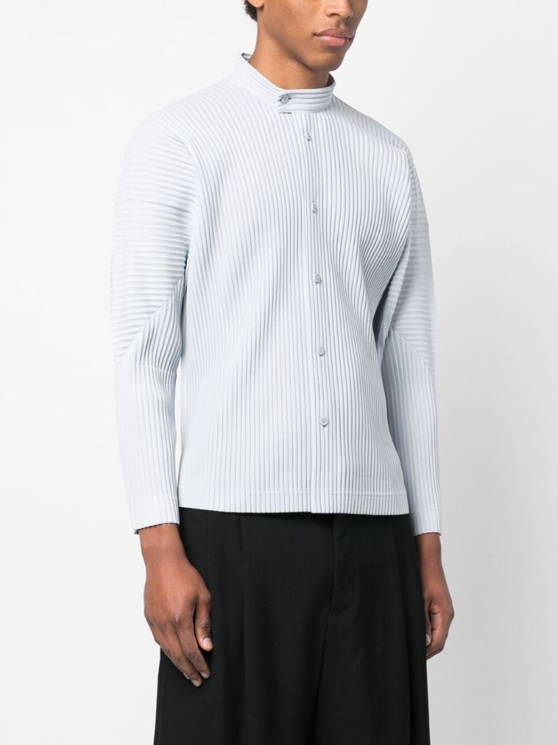 Grey Mc March Pleated Shirt