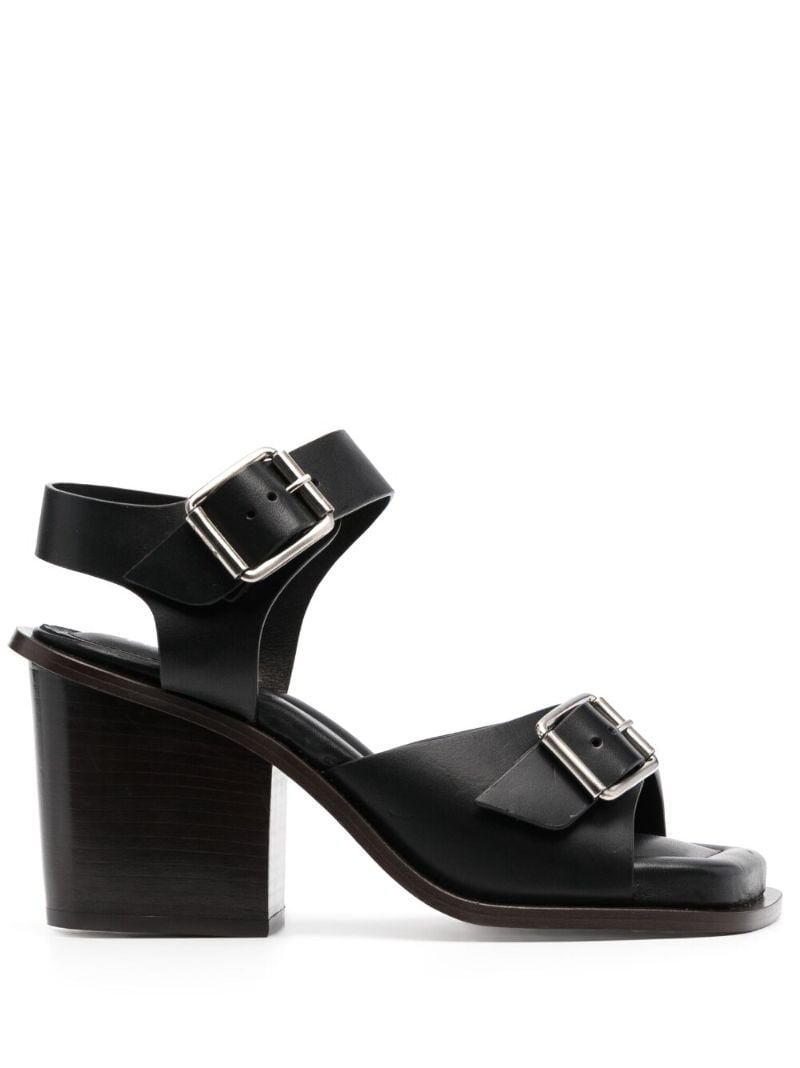 Black 80 Leather Sandals