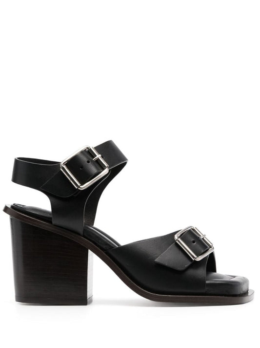 Black 80 Leather Sandals