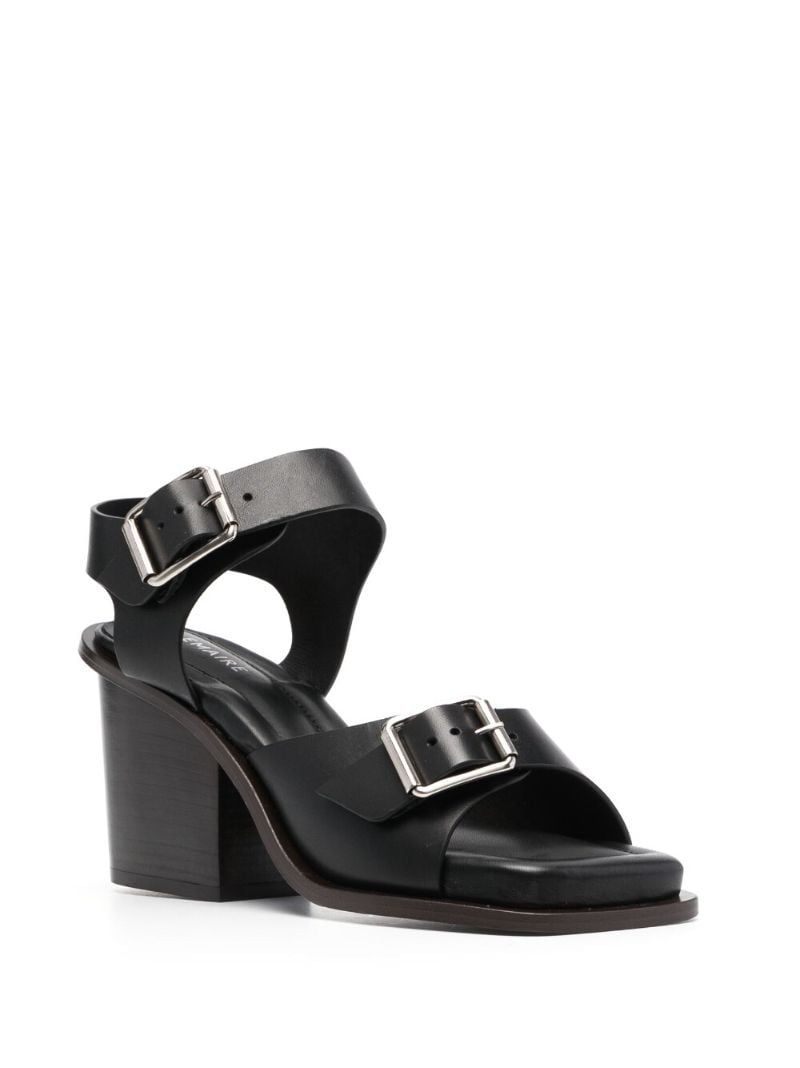 Black 80 Leather Sandals