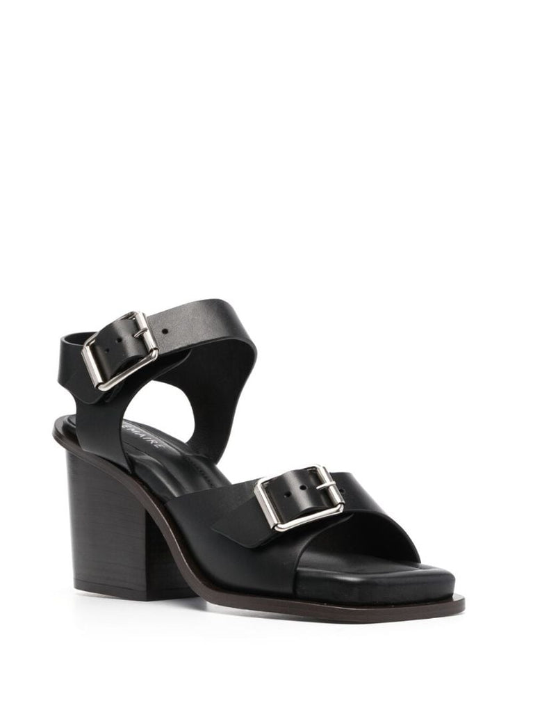 Black 80 Leather Sandals
