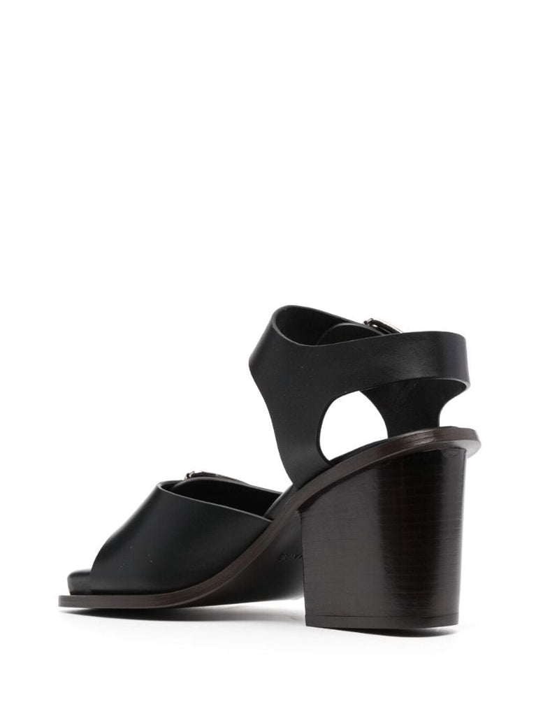 Black 80 Leather Sandals