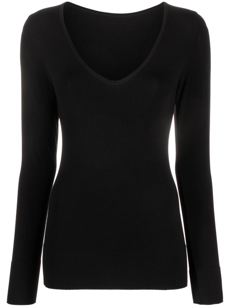Black Troop Iii Modal-blend Top