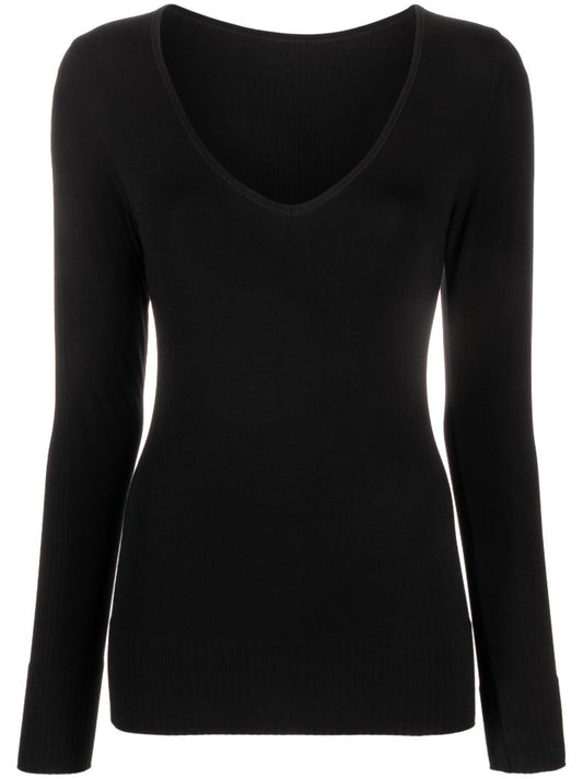 Black Troop Iii Modal-blend Top