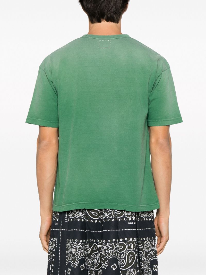 Green Jumbo Crash Cotton T-shirt