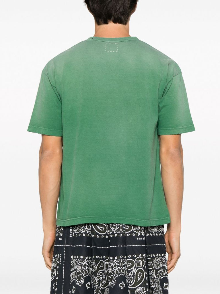 Green Jumbo Crash Cotton T-shirt