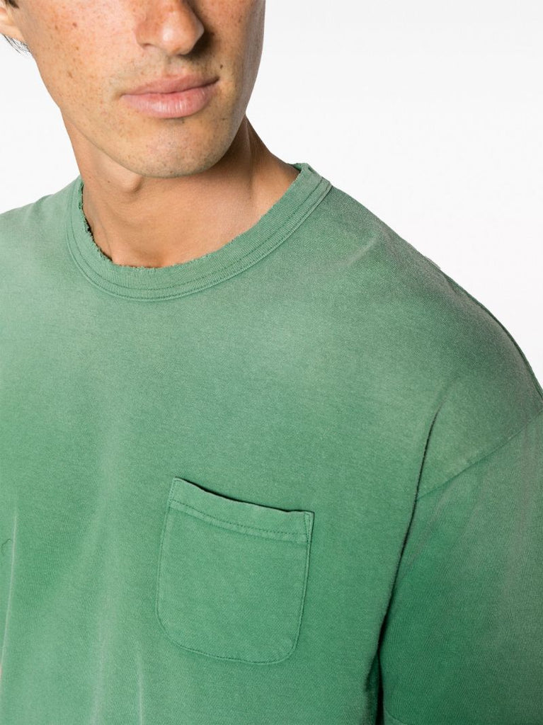 Green Jumbo Crash Cotton T-shirt
