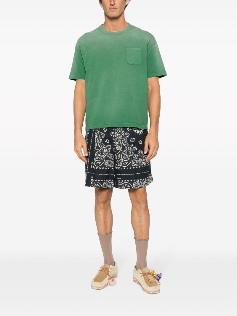 Green Jumbo Crash Cotton T-shirt