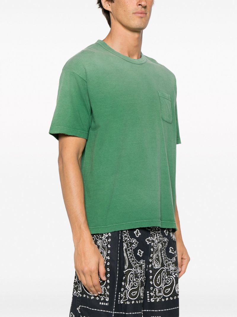 Green Jumbo Crash Cotton T-shirt