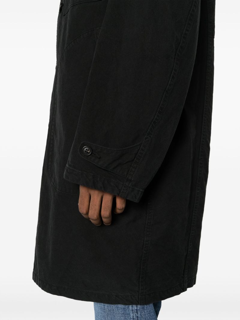 Black Pointer Cotton Coat