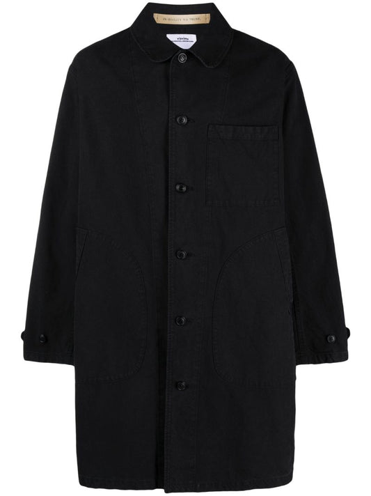 Black Pointer Cotton Coat