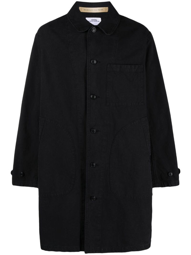 Black Pointer Cotton Coat
