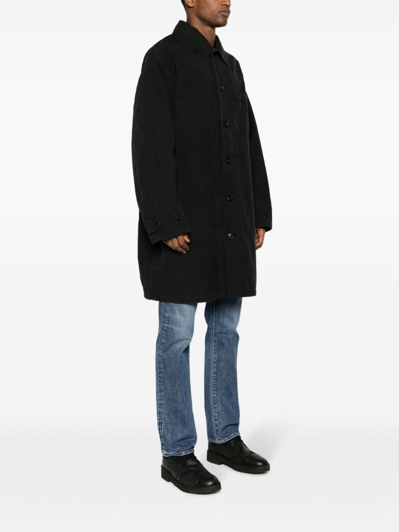 Black Pointer Cotton Coat
