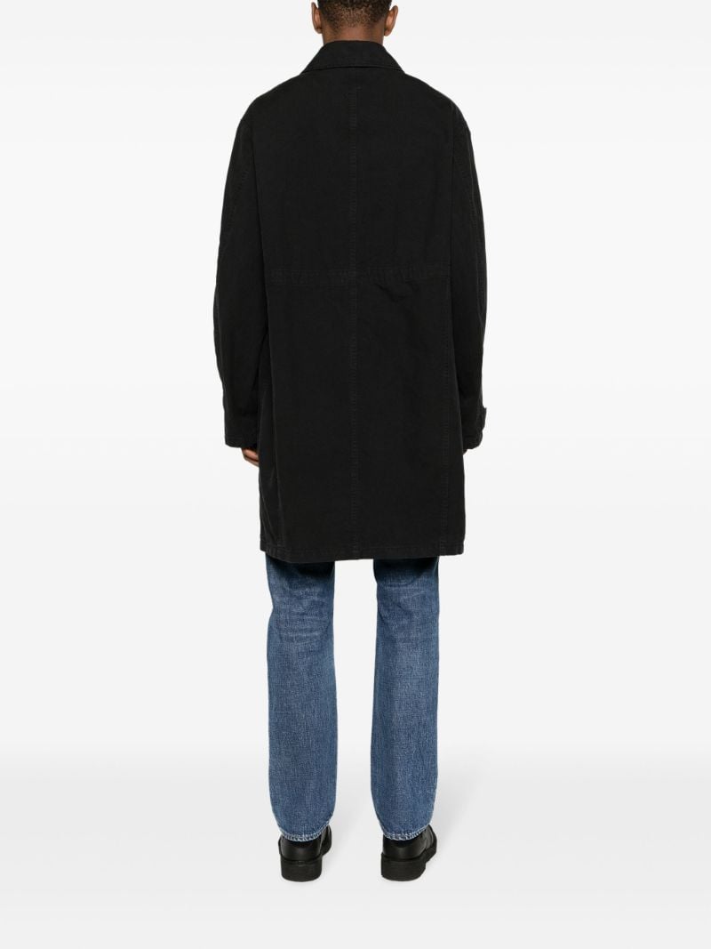 Black Pointer Cotton Coat