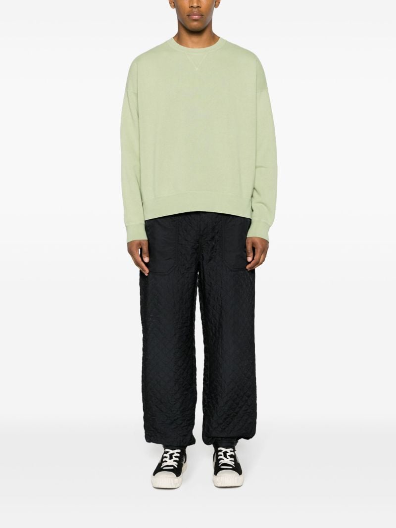 Black Callahan Quilted Tapered Trousers