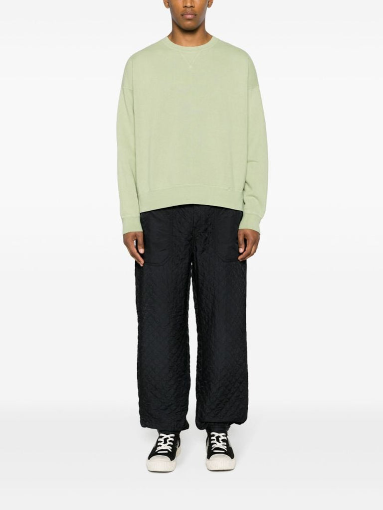 Black Callahan Quilted Tapered Trousers
