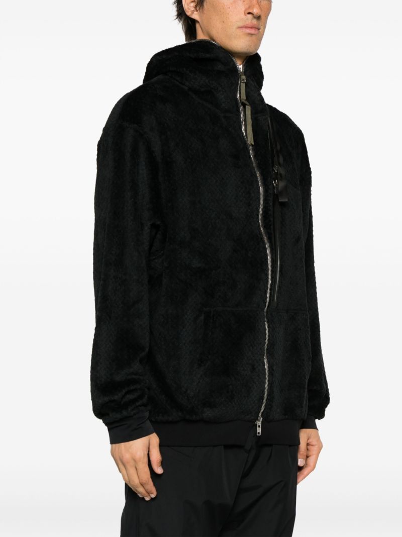 Black Polartec High Loft Hooded Insulator Jacket