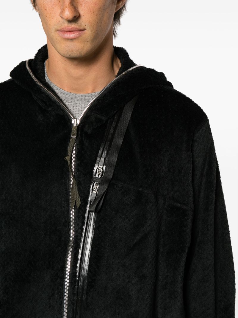 Black Polartec High Loft Hooded Insulator Jacket
