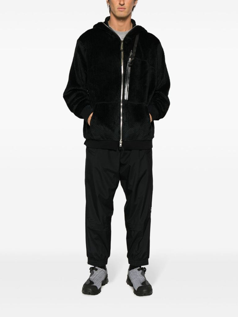 Black Polartec High Loft Hooded Insulator Jacket