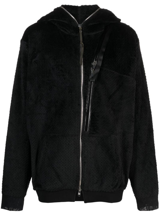 Black Polartec High Loft Hooded Insulator Jacket