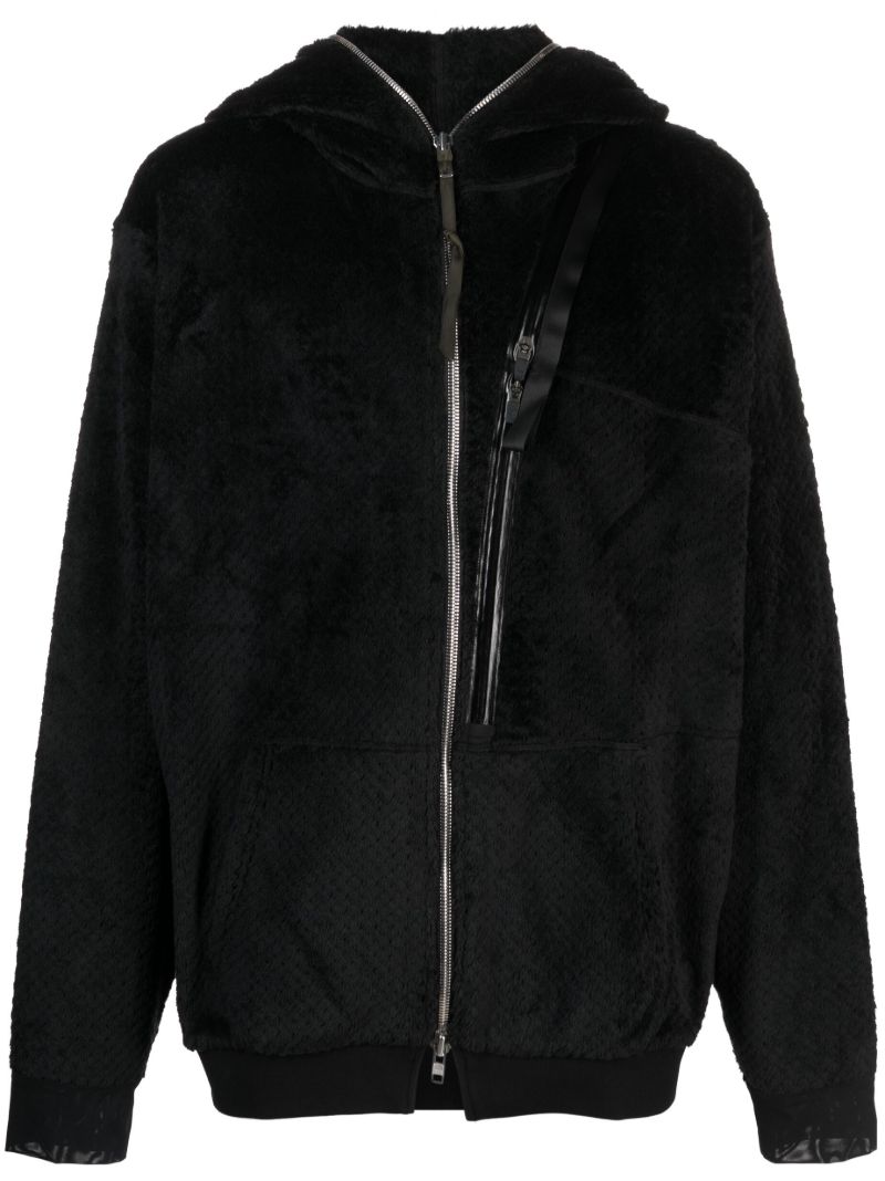 Black Polartec High Loft Hooded Insulator Jacket