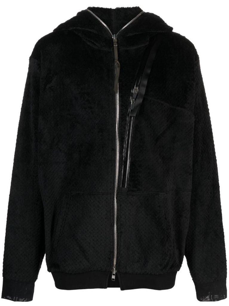 Black Polartec High Loft Hooded Insulator Jacket
