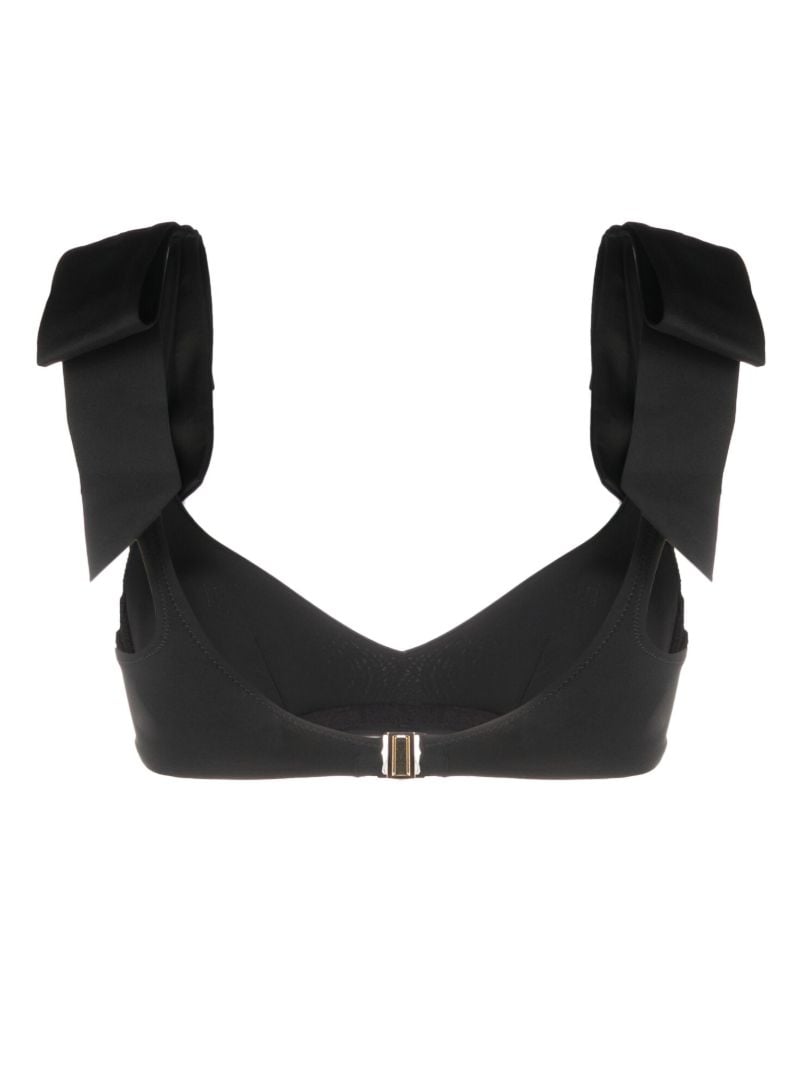 Black Krissy Bow Bikini Top