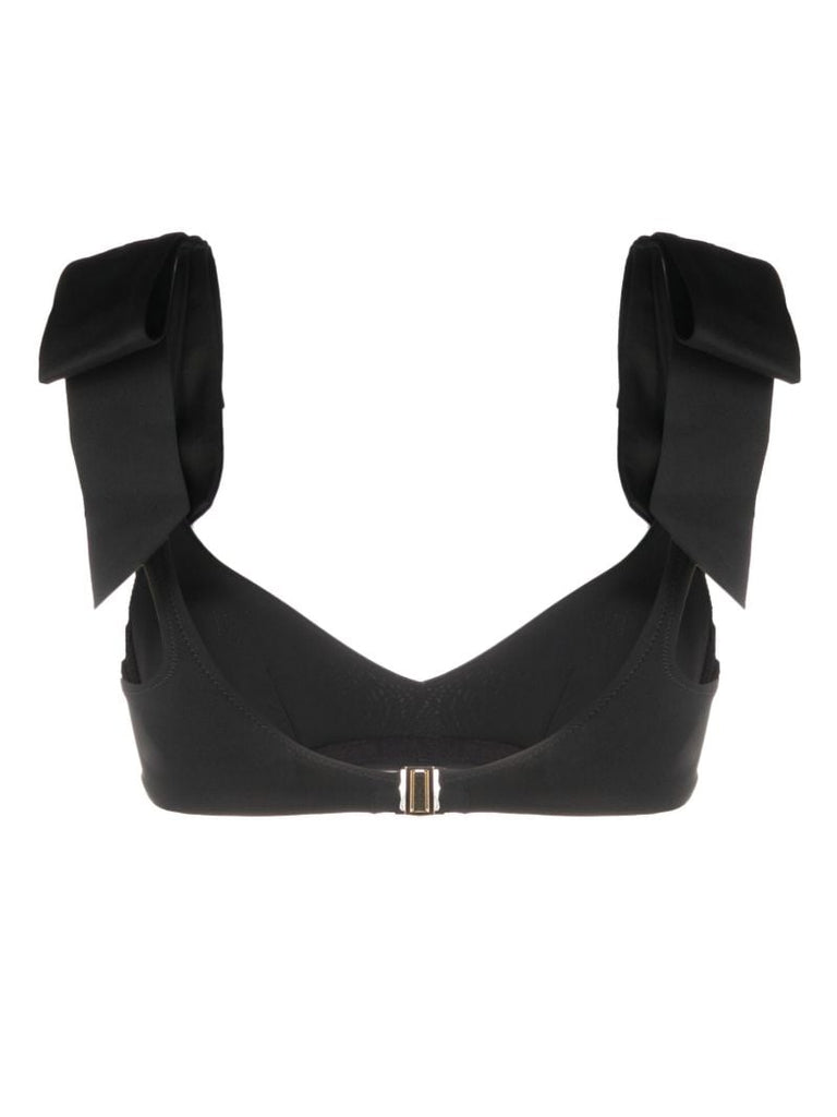 Black Krissy Bow Bikini Top