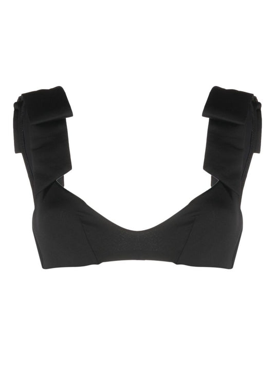Black Krissy Bow Bikini Top