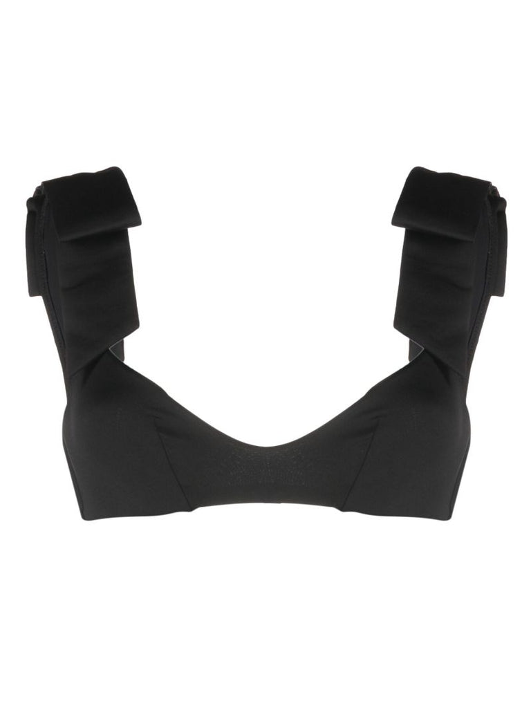 Black Krissy Bow Bikini Top