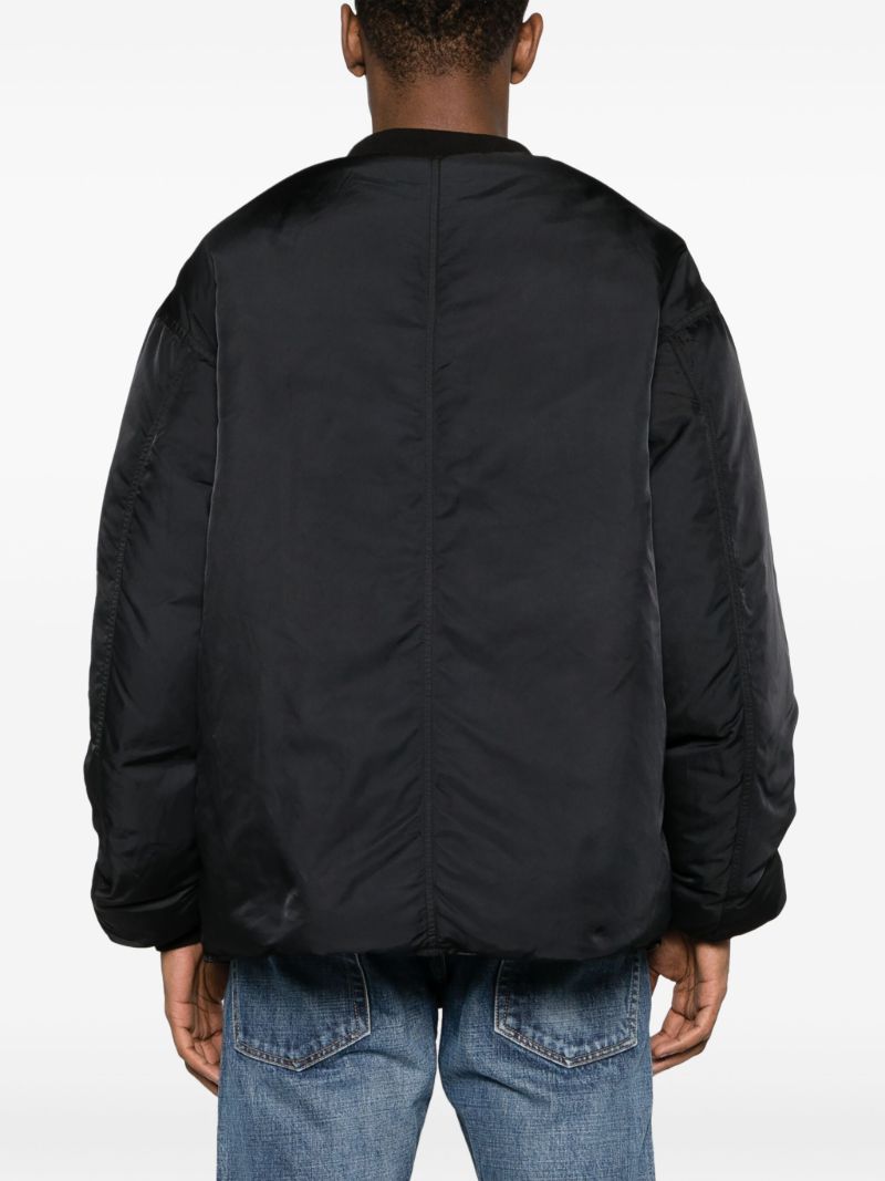 Black Corps Cotton Bomber Jacket