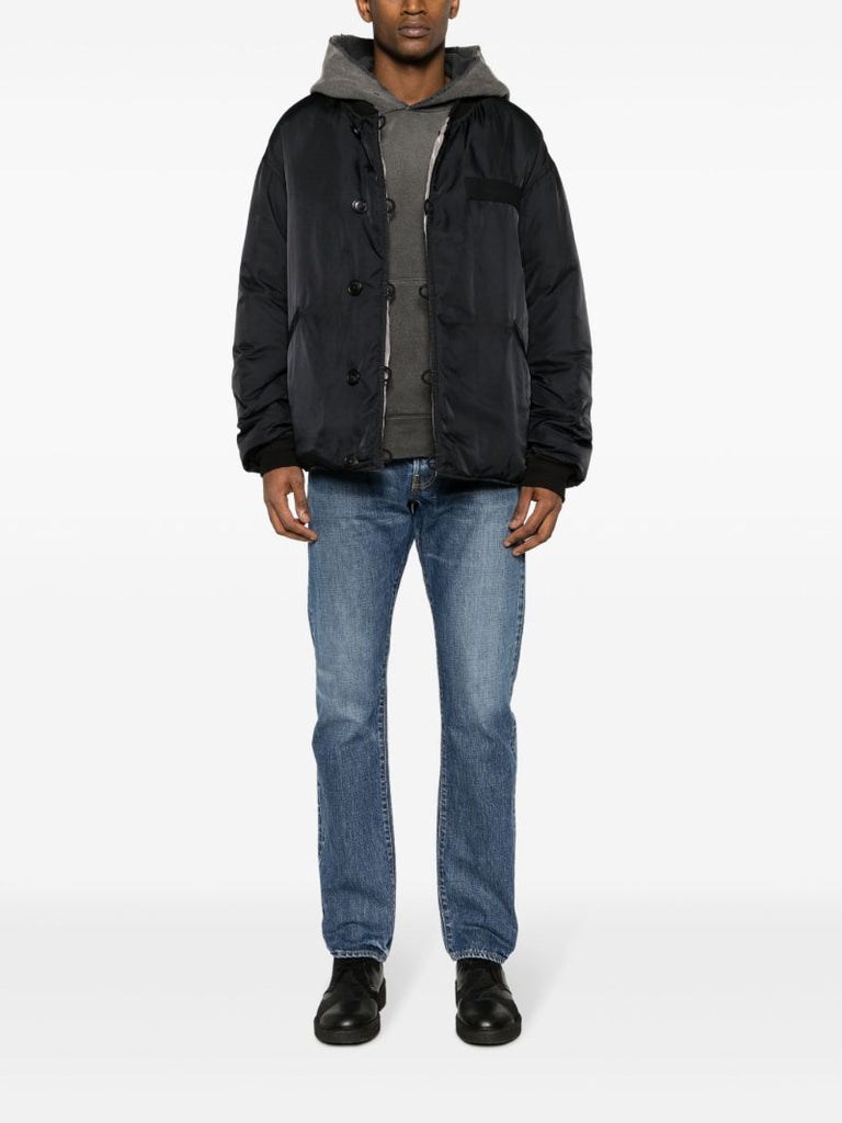 Black Corps Cotton Bomber Jacket