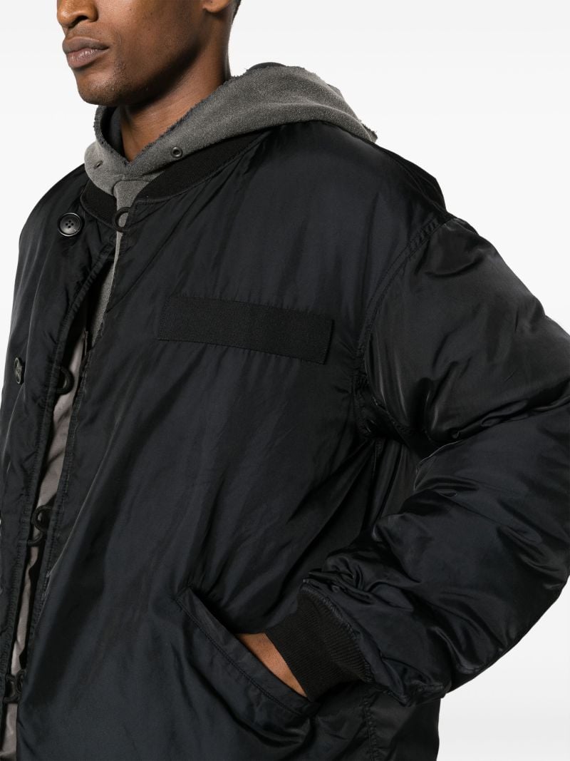 Black Corps Cotton Bomber Jacket
